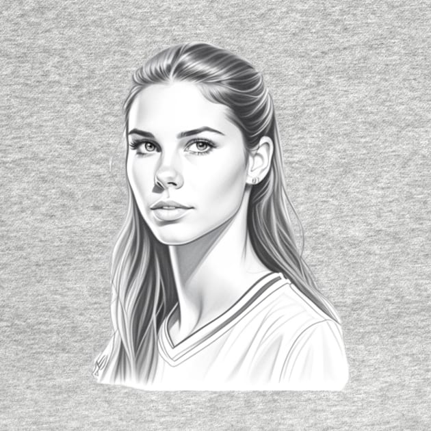 Alex morgan sketch by  art white